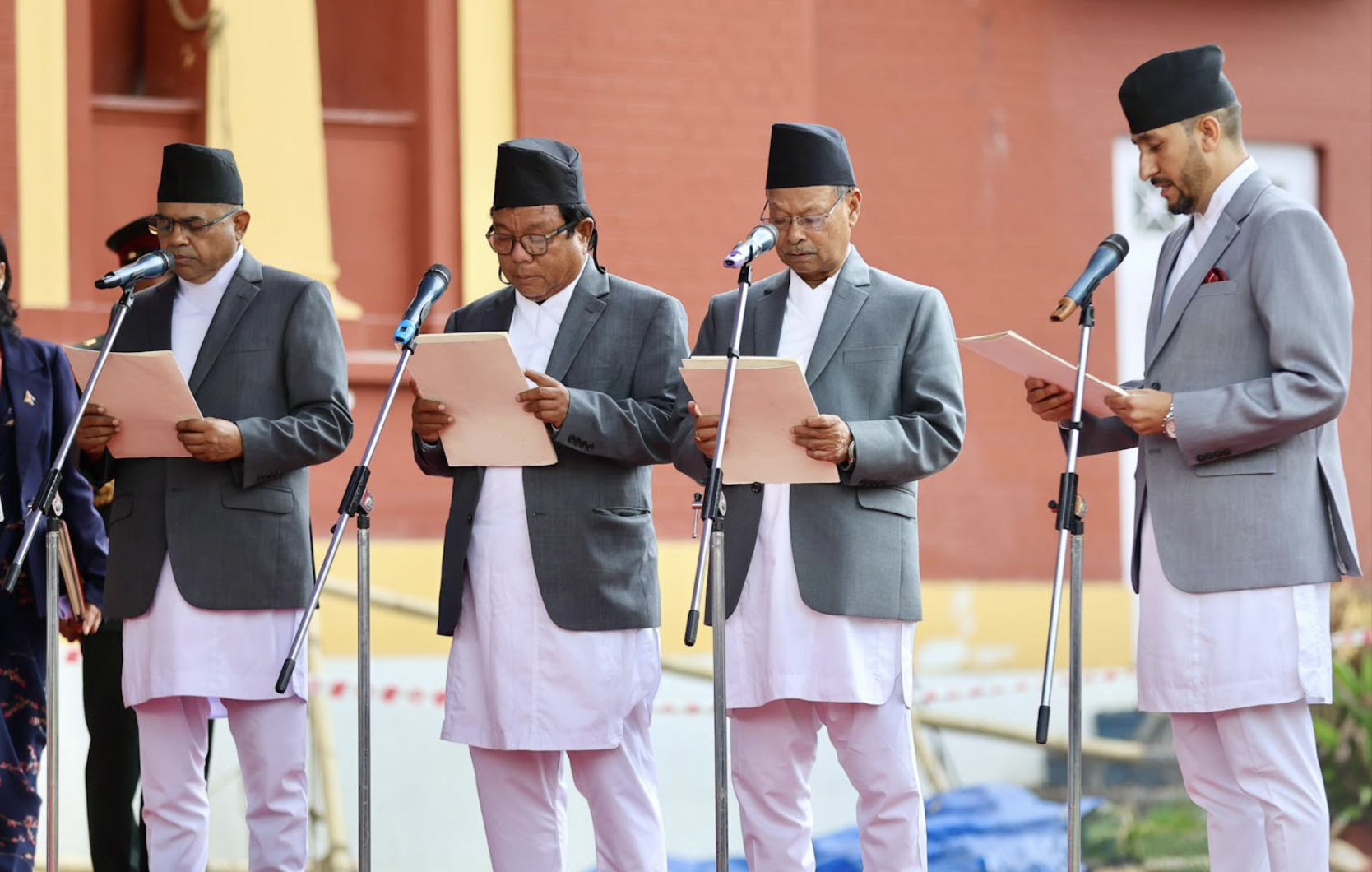 शपथ ग्रहणसँगै चार मन्त्रीको परिणाममुखी काम गर्ने प्रतिवद्धता