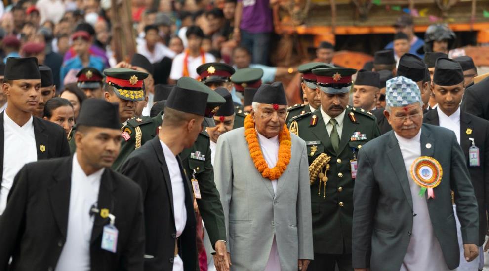 राष्ट्रपति पौडेलद्वारा भोटो जात्रा अवलोकन