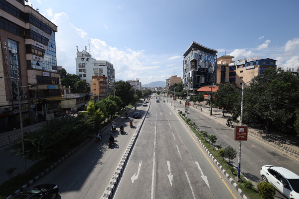 दशैमा सुनसान काठमाडौंका सडक
