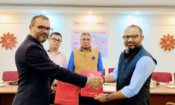 चेम्बर र बेनेट विश्वविद्यालयबीच उद्यमशीलता तथा नवप्रवर्तनमा सहकार्य गर्ने समझदारी