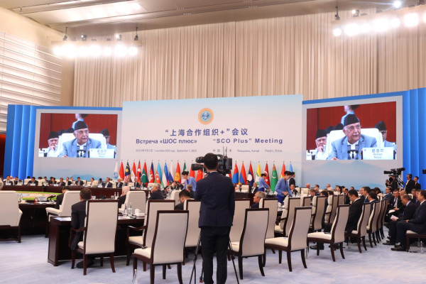 एससीओमा प्रधानमन्त्री ओलीले भने, ‘एक्लै नबसौं, सहकार्य बढाऔं’