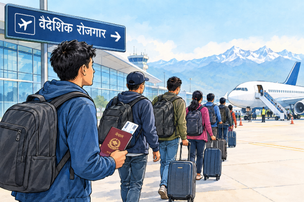 युवा पलायनले श्रमशक्ति अभावको जोखिम