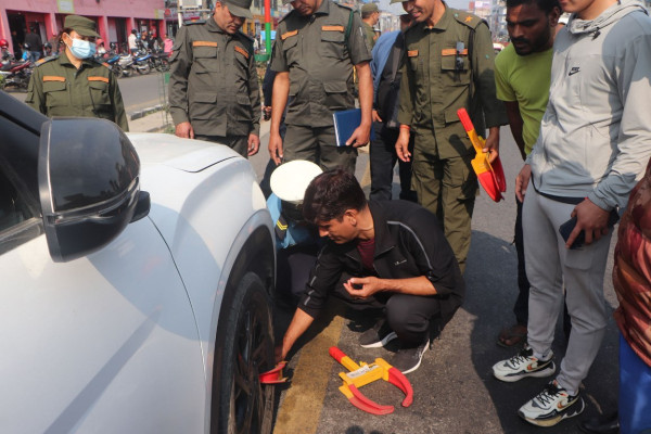 भरतपुरमा यातायात क्षेत्र व्यवस्थापन सुरु