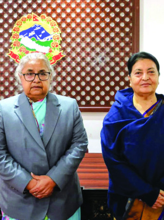 प्रधानमन्त्री–पूर्वराष्ट्रपति भेटवार्ता