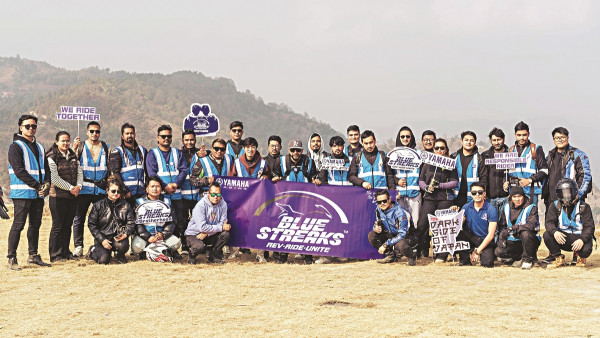 यामाहा ब्लु स्ट्रिक्सको जर्सिङपौवा राइडमा ३५ जना राइडर सहभागी