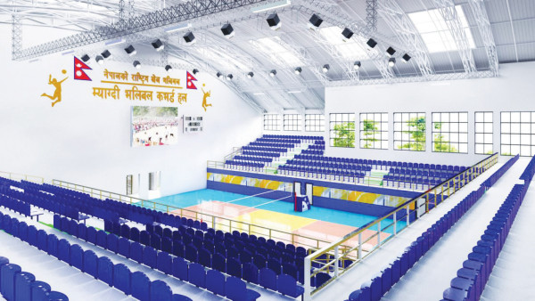 स्रोत जुटाएर ब्याडमिन्टन कभर्डहल निर्माण