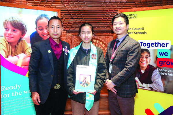 ब्रिटिस मोडल कलेजका विद्यार्थी सम्मानित