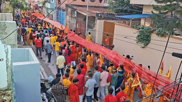 एक सय पन्ध्र मिटरको चुनरी यात्रा