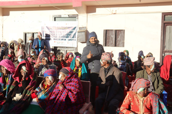 घरमै निःशुल्क आँखा शिविर, ५२ भन्दा बढीको मोतिविन्दु शल्यक्रिया