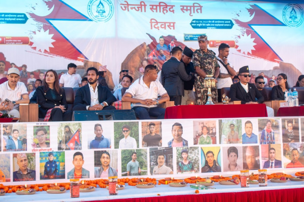 जेनजी सहिद परिवारद्वारा गोल्यान ग्रुपका अध्यक्ष अक्षय गोल्यान सम्मानित