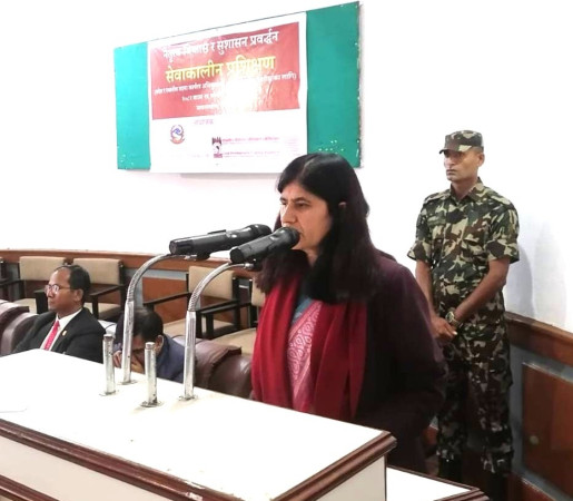 सेवाकालीन तालिम बढुवाका लागि अङ्कको दौड होइन, परिणाममुखी हुनुपर्छ : मन्त्री न्यौपाने