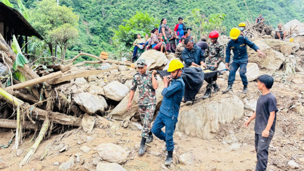 रोल्पा पहिरोः मृतकको संख्या १० पुग्यो, तीन अझै बेपत्ता
