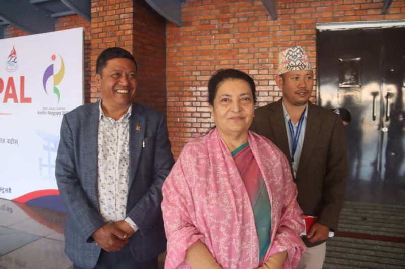 पूर्वराष्ट्रपति भण्डारी स्वदेश फिर्ता