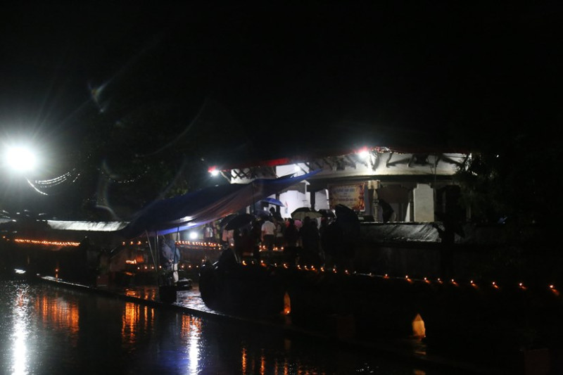 सिद्धपोखरीमा दीप प्रज्वलन