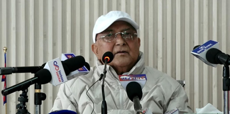 संविधान र लोकतान्त्रिक गणतन्त्रको भविष्य जोखिममाः ओली