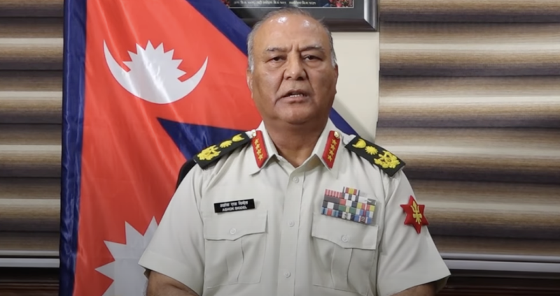 जेनजीलाई वार्तामा आउन प्रधान सेनापति अशोक राज सिग्देलको अपील