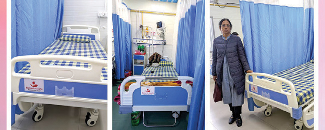 भक्तपुर क्यान्सर अस्पताललाई विद्युतीय बेड हस्तान्तरण