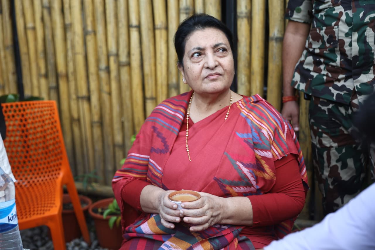 पूर्व राष्ट्रपति भण्डारी चियादानीमा