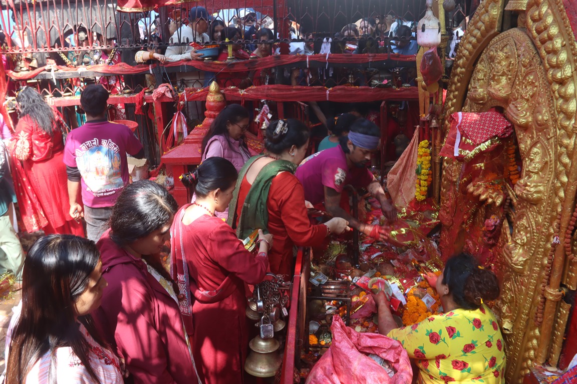 नवरात्रको अन्तिम दिनः सिद्धिदात्री देवीको विधिपूर्वक विशेष पूजाआराधना सम्पन्न