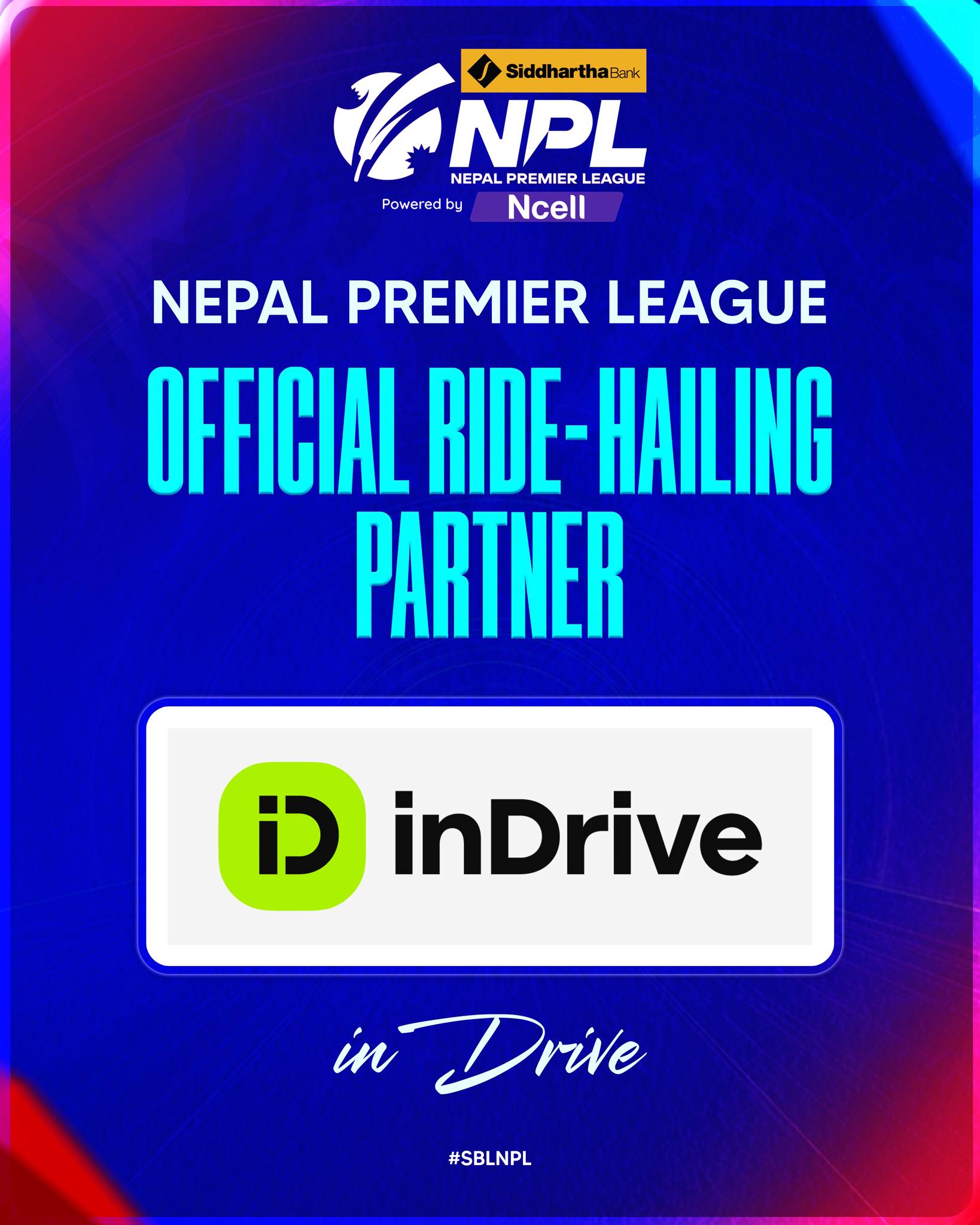 इनड्राइभ एनपीएलको राइड–हेलिङ पार्टनर