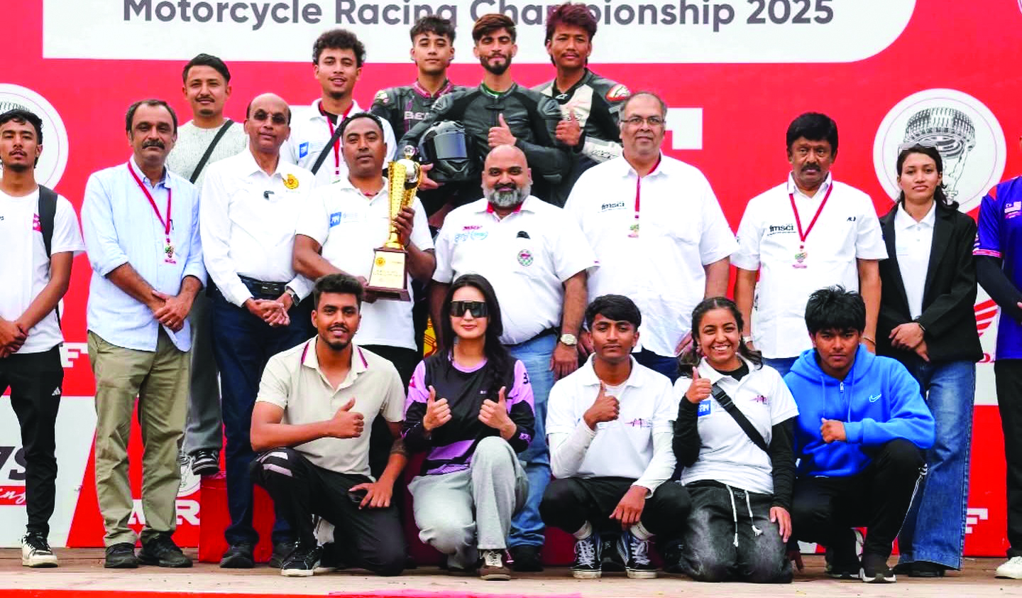 मद्रास मोटर स्पोर्टस् क्लब नेपाल टिभिएस रेसिङमा पौडेल उत्कृष्ट