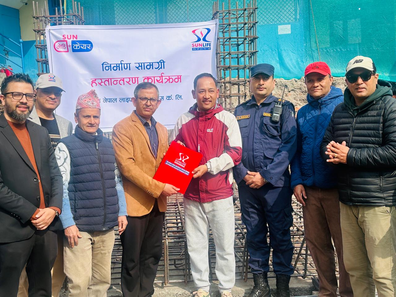 बालाजु प्रहरी परिसर भवन निर्माणमा सन् नेपाल लाइफको सहयोग