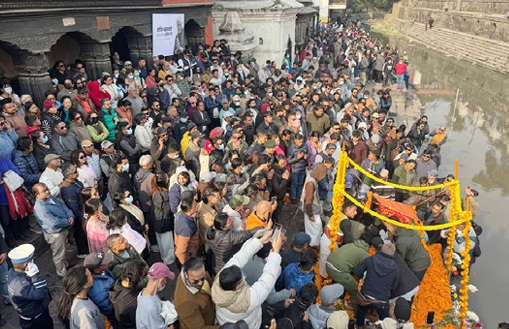 सुनिल थापाको अन्तिम बिदाइ