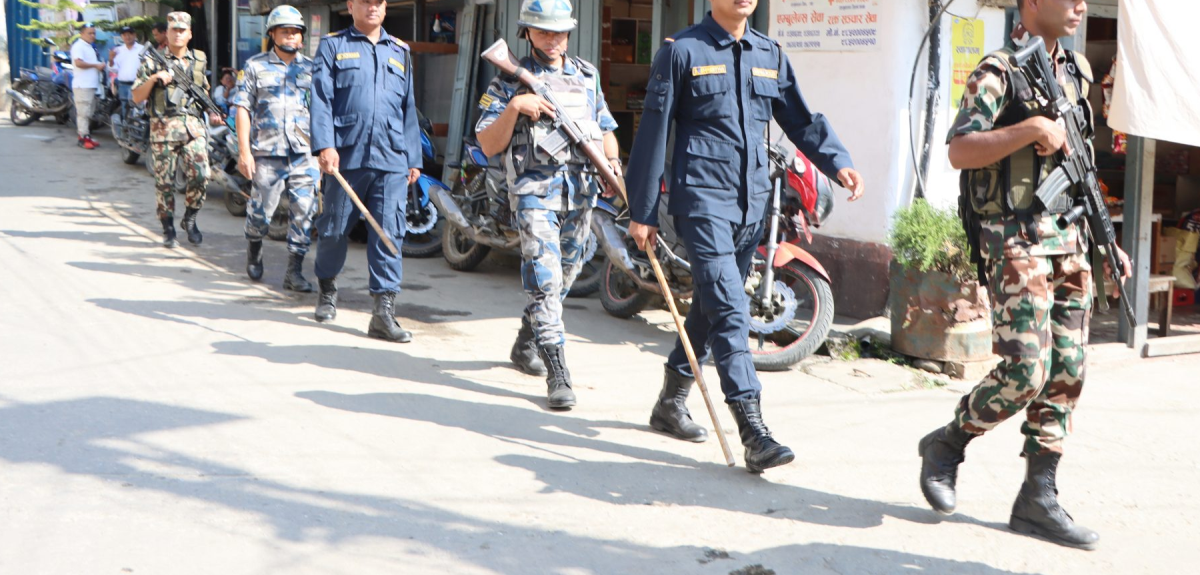 निर्वाचन सुरक्षाका लागि संयुक्त गस्ती र सीमाना सिल