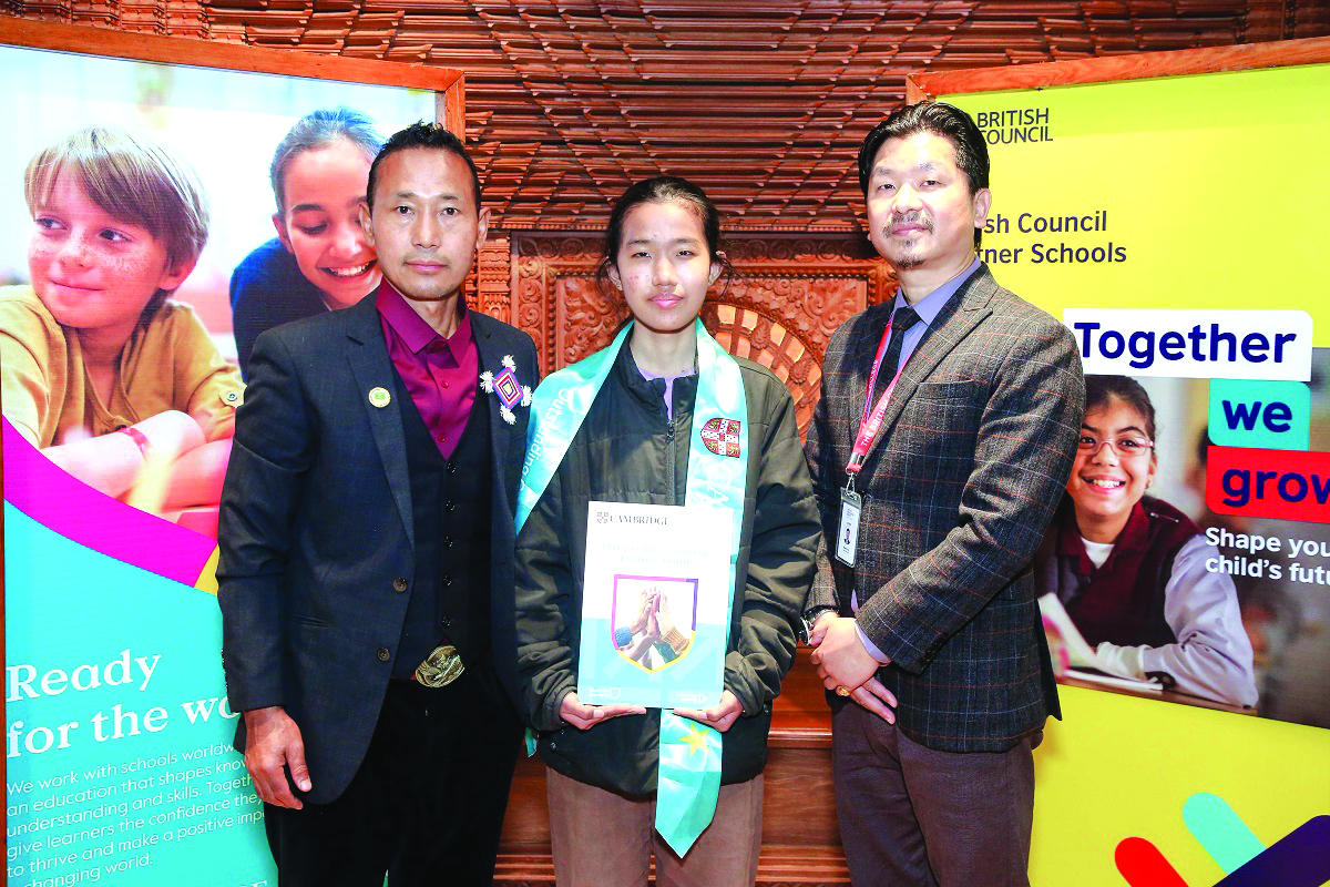 ब्रिटिस मोडल कलेजका विद्यार्थी सम्मानित