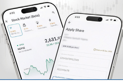 ‘ग्लोबल स्मार्ट प्लस’ मार्फत आईपीओ भर्ने सुविधा