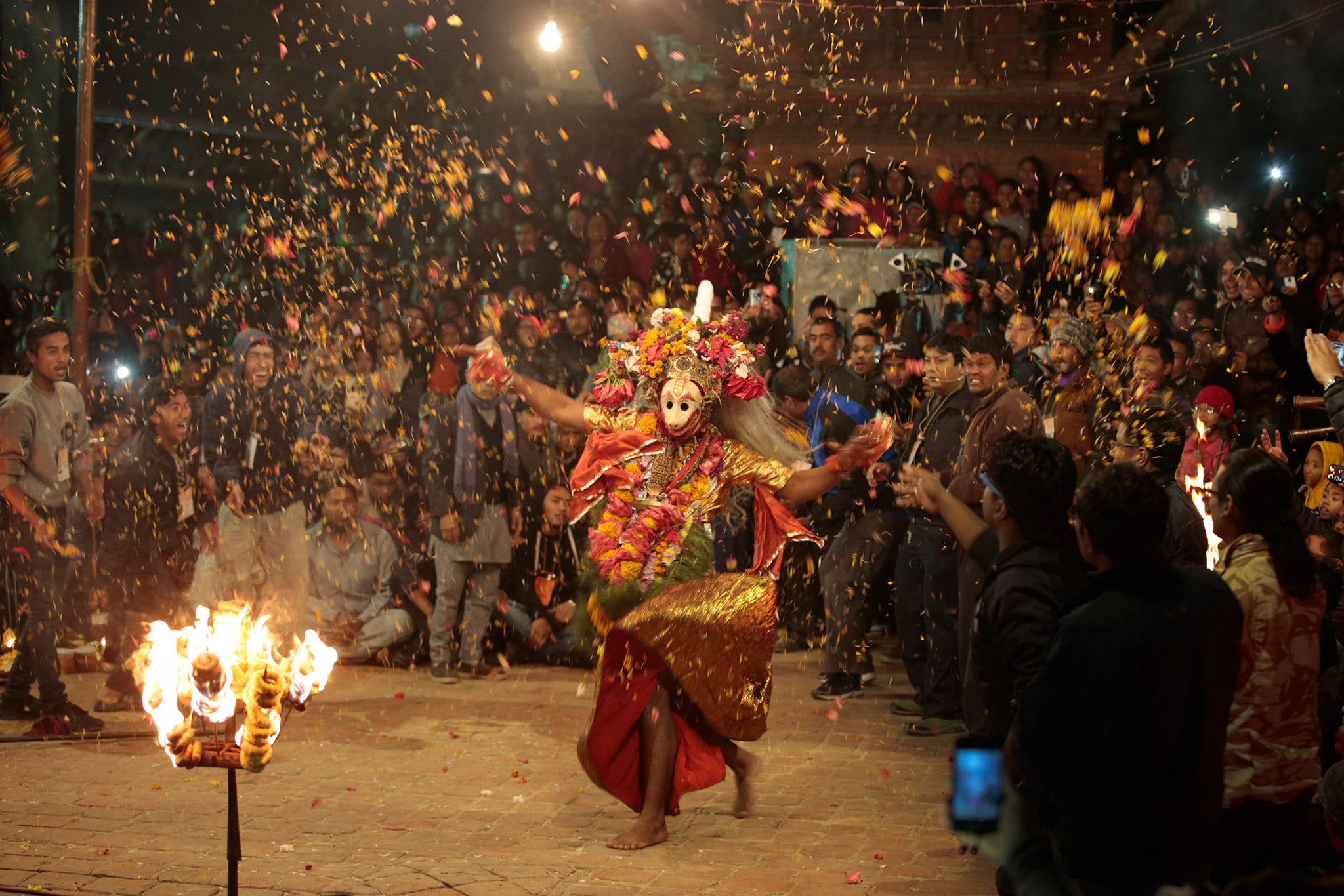 पाटन दरबारमा देखाइने कार्तिक नाच आजदेखि प्रदर्शन