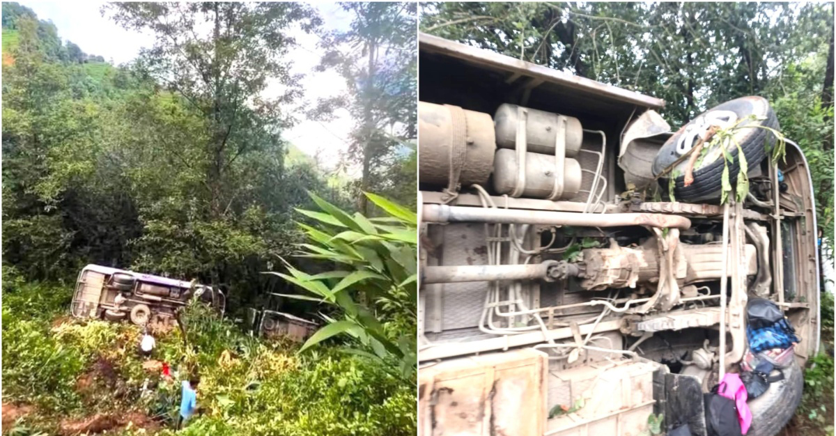 नुवाकोटमा बसले माइक्रोलाई ठक्कर दिँदा दुईको मृत्यु, तीन घाइते
