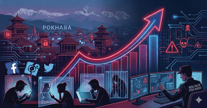 पर्यटकीय नगरमा साइबर अपराधको ग्राफ बढ्दाे
