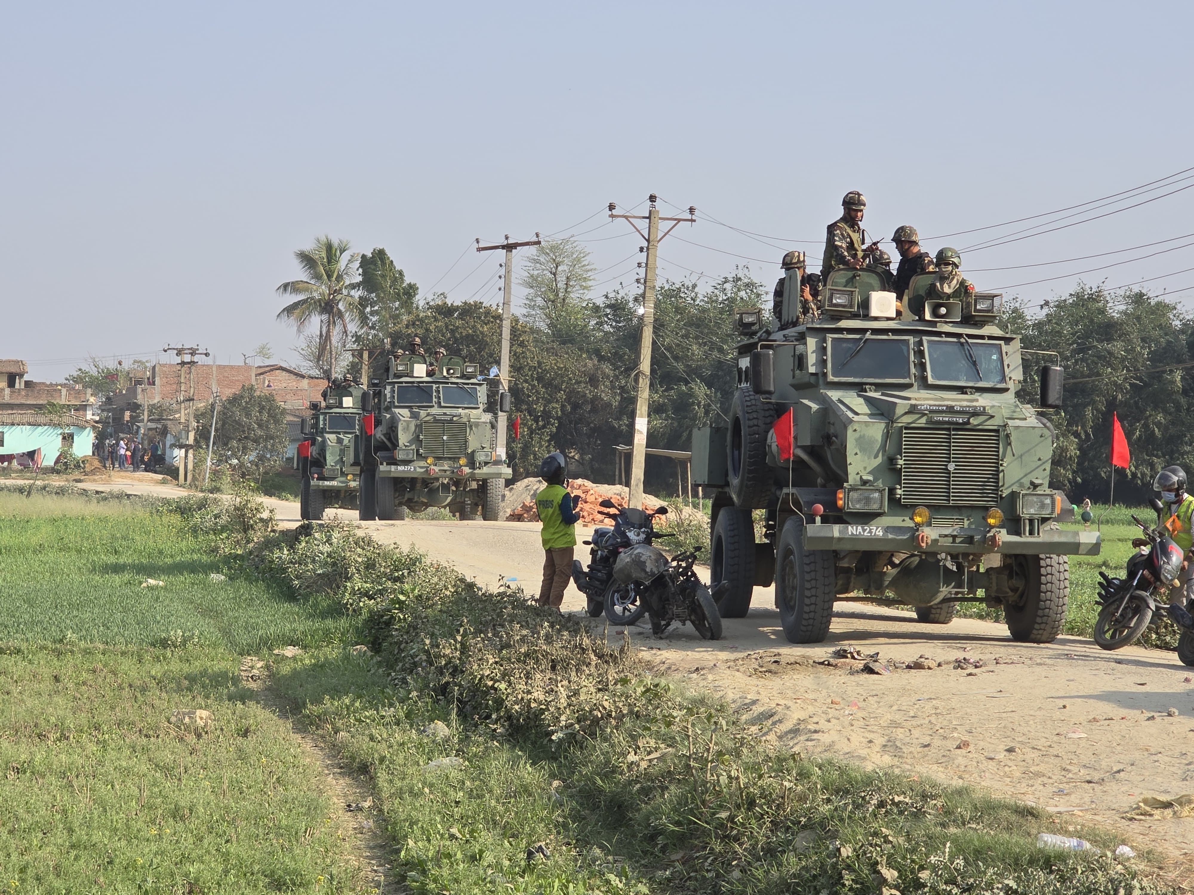 गौरमा साम्प्रदायिक झडप, अनिश्चितकालीन कफ्र्यूबीच सेना परिचालन
