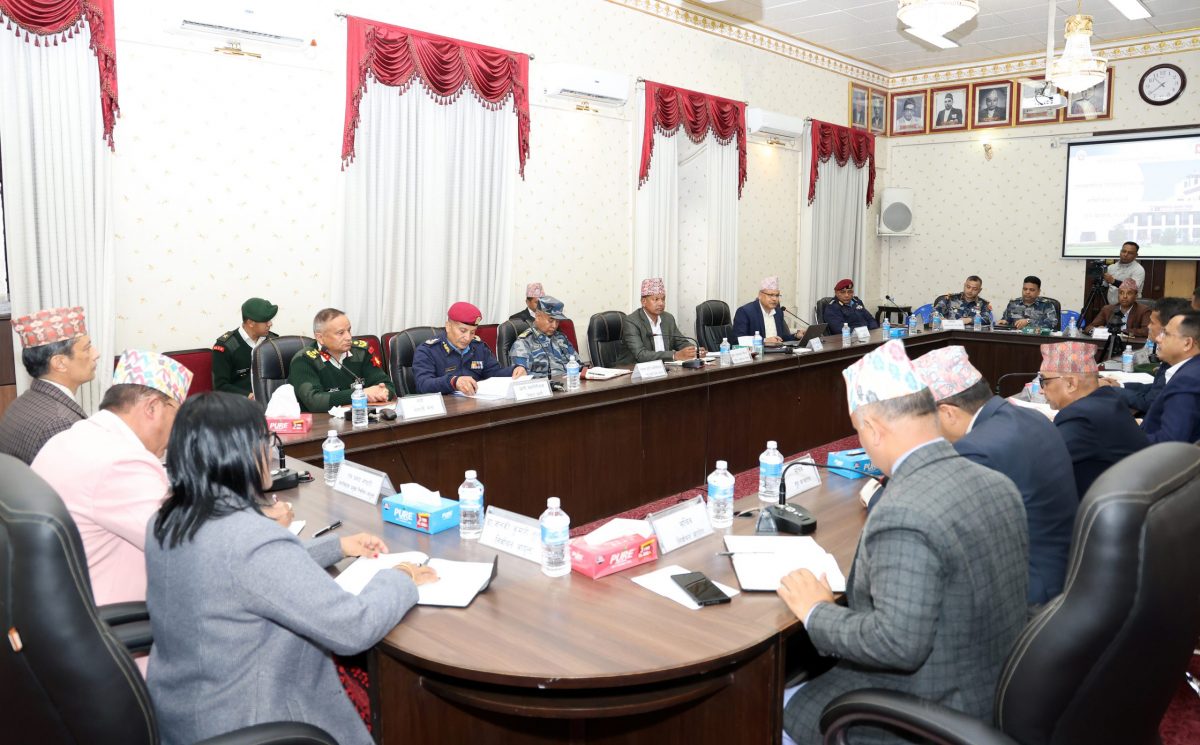 सुरक्षा समिति बैठकः निर्वाचन प्रभावित गर्ने गम्भीर सुरक्षा चुनौती छैन